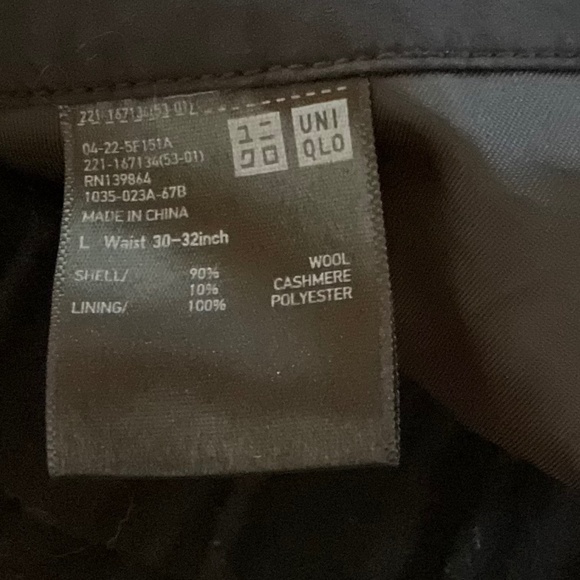 Uniqlo and Lemaire cropped wool/cashmere gaucho pants, size L - Picture 4 of 7